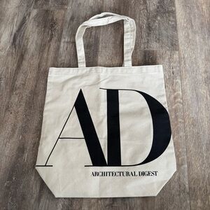 NWOT! Architectural Digest Canvas Tote Bag